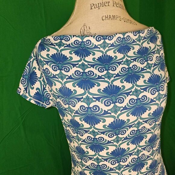 Title Nine Womens Blue Green‎ Majestic Dress Small - Picture 3 of 5